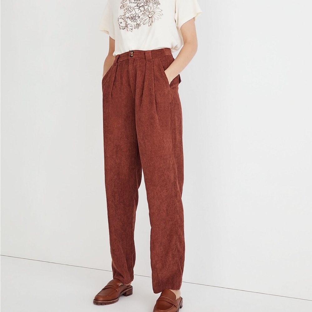Madewell corduroy high rise tapered pants